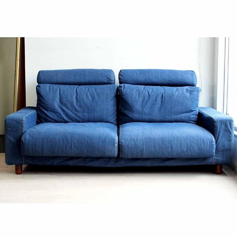 無印良品/MUJI デニム ワイドソファ 190cm ZR23997