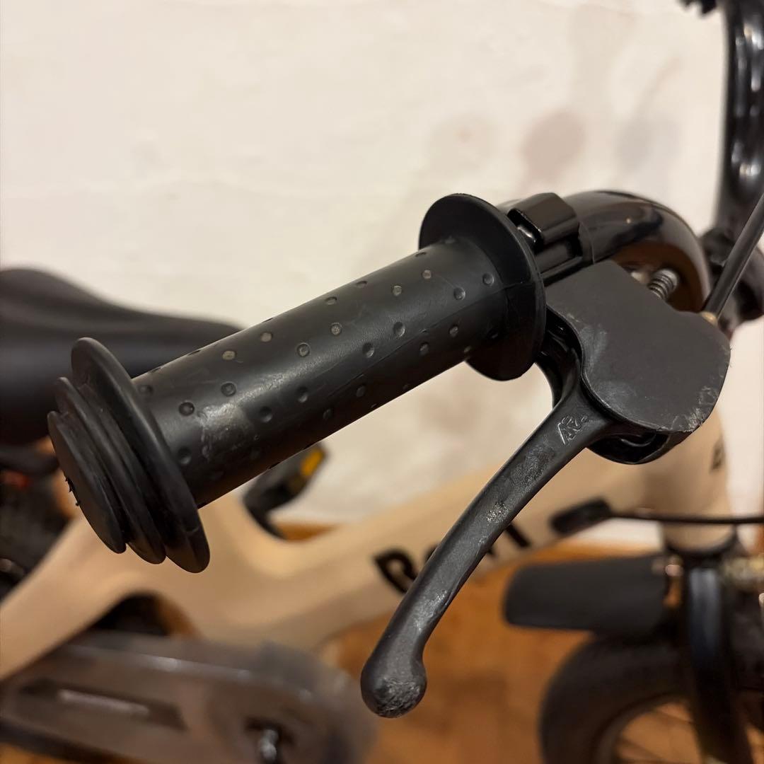 Ravi キッズ自転車 14インチ ベージュ 補助輪付きEizer 軽量