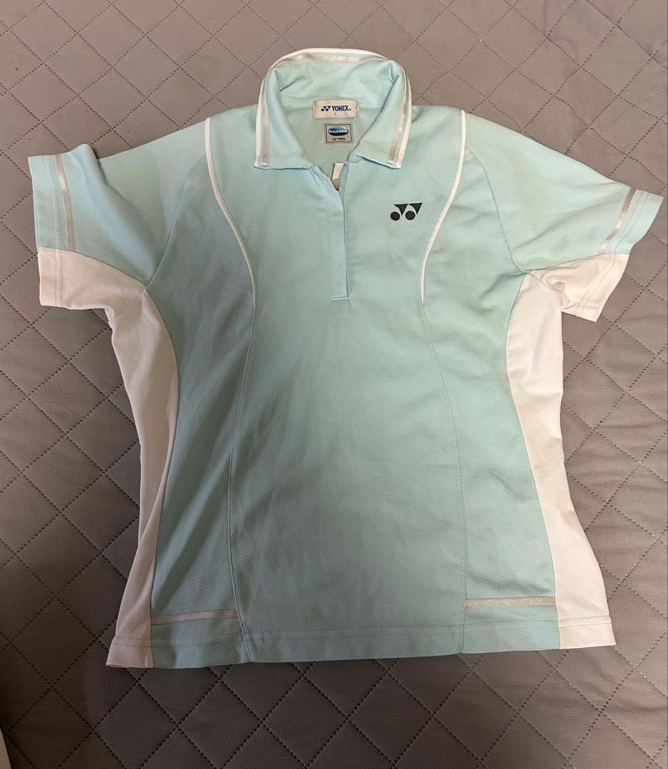 YONEX 水色ポロシャツと白プリーツスカートセット
