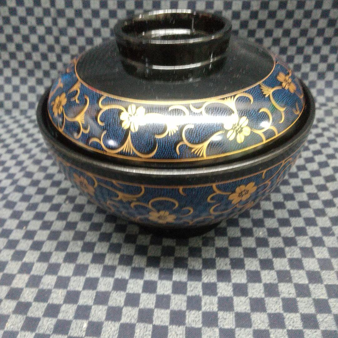 蓋付きお椀 唐草 吸物椀 5客[希少品]