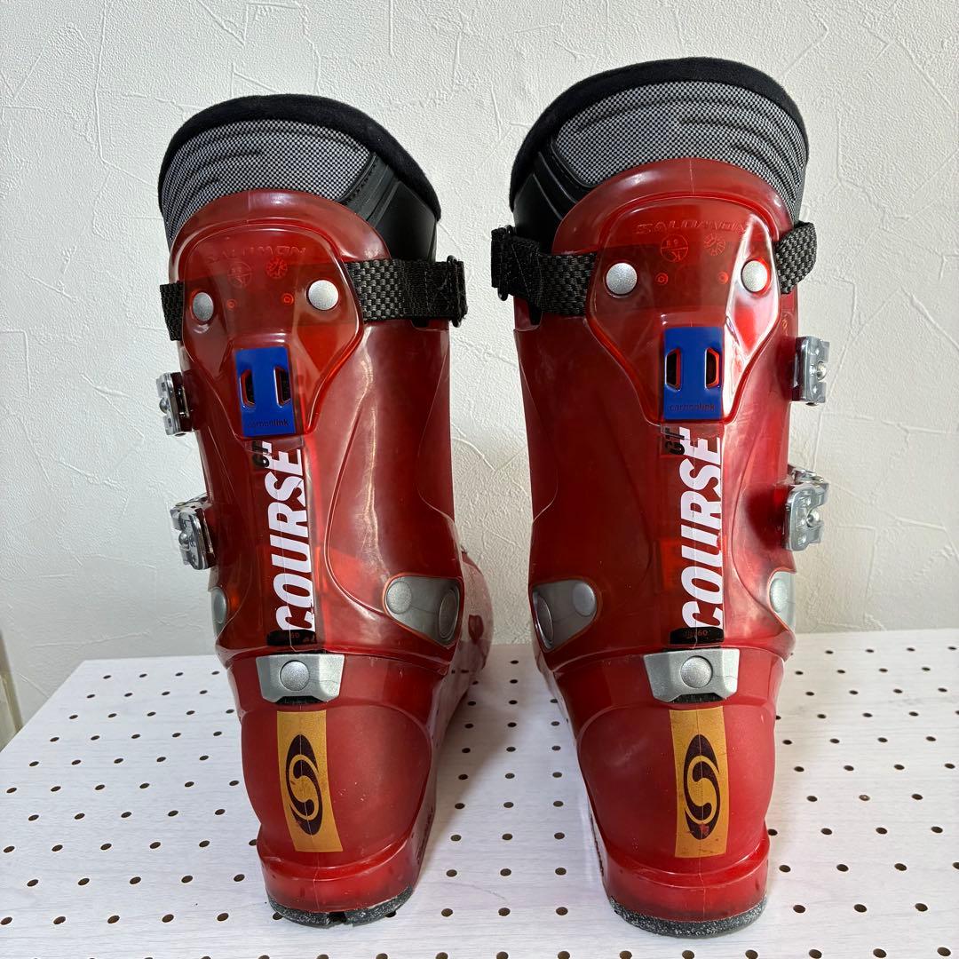 SALOMON COURSE 26.5 レッドスキー靴