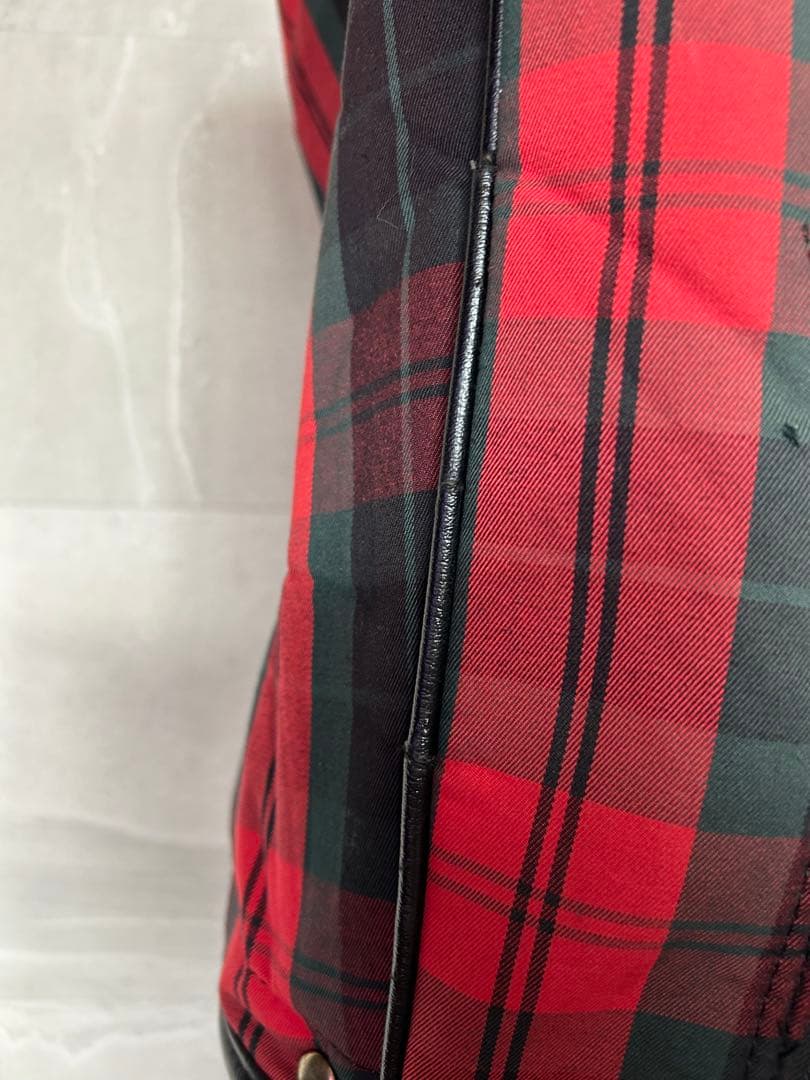 **年末値下げ中**PEARLY GATES キャディバッグ 赤黒チェック
