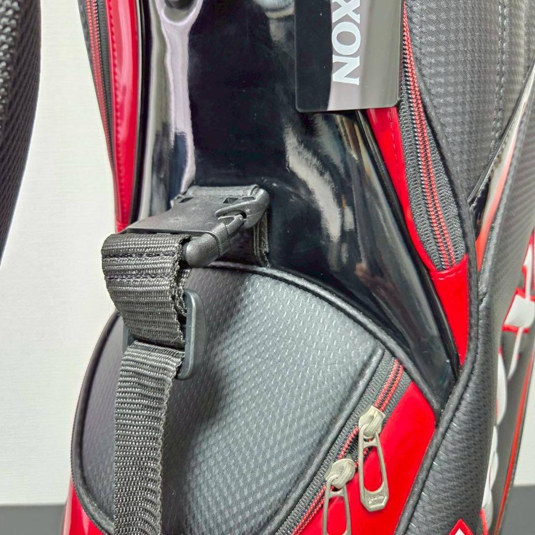 スリクソン キャディバッグ 9型 カーボン調 ブラック×レッド SRIXON