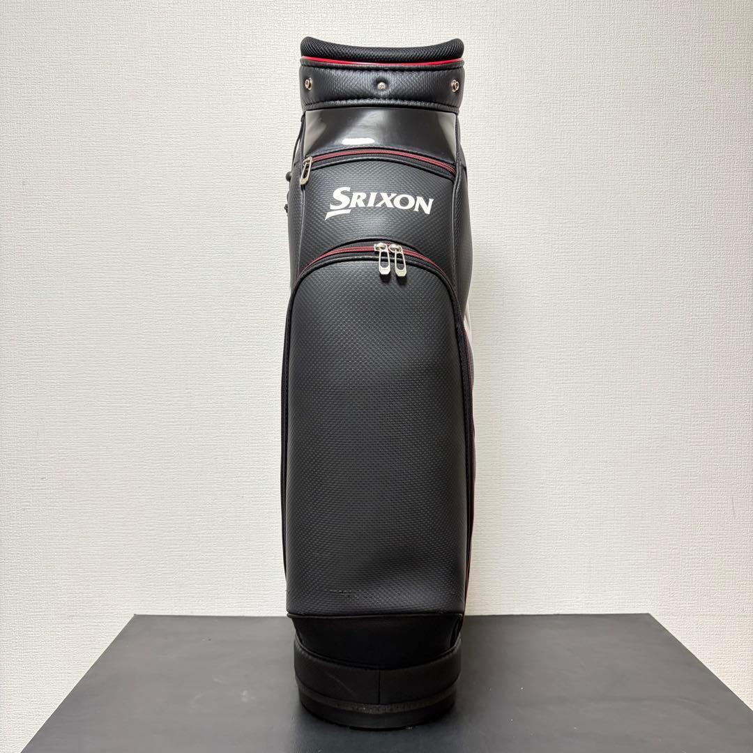 スリクソン キャディバッグ 9型 カーボン調 ブラック×レッド SRIXON