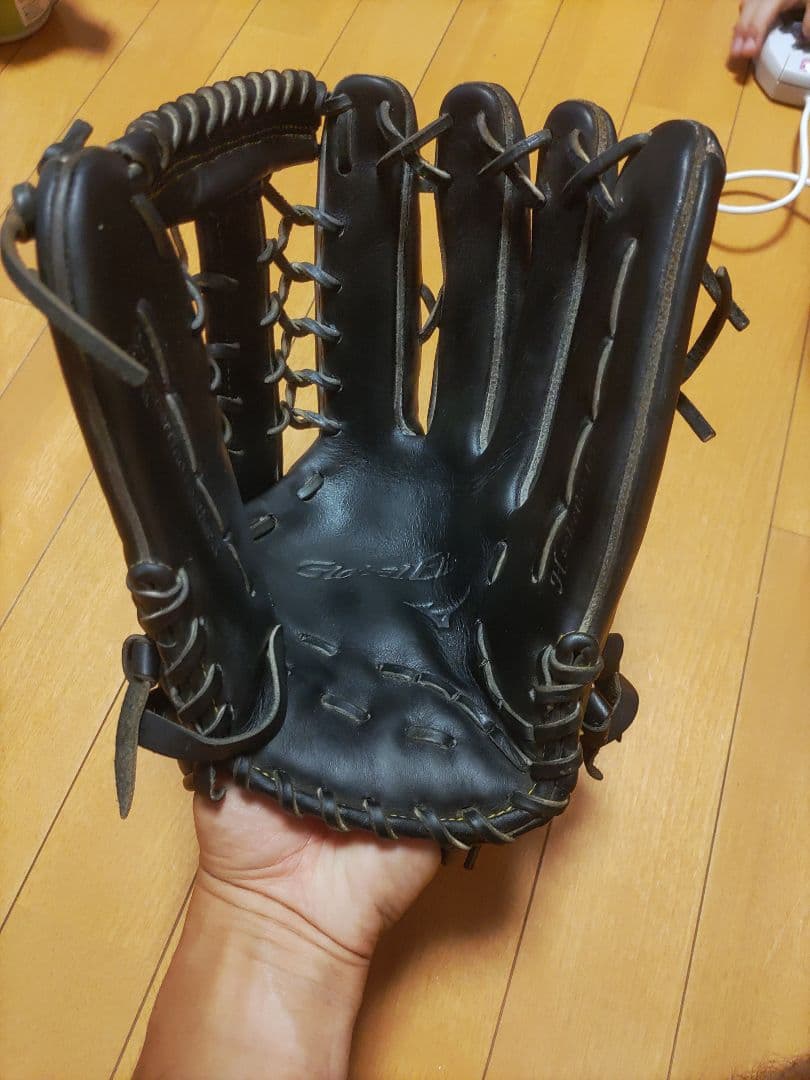 ミズノグローバルエリート　美品　 外野用軟式グローブ 黒 サイズ18N