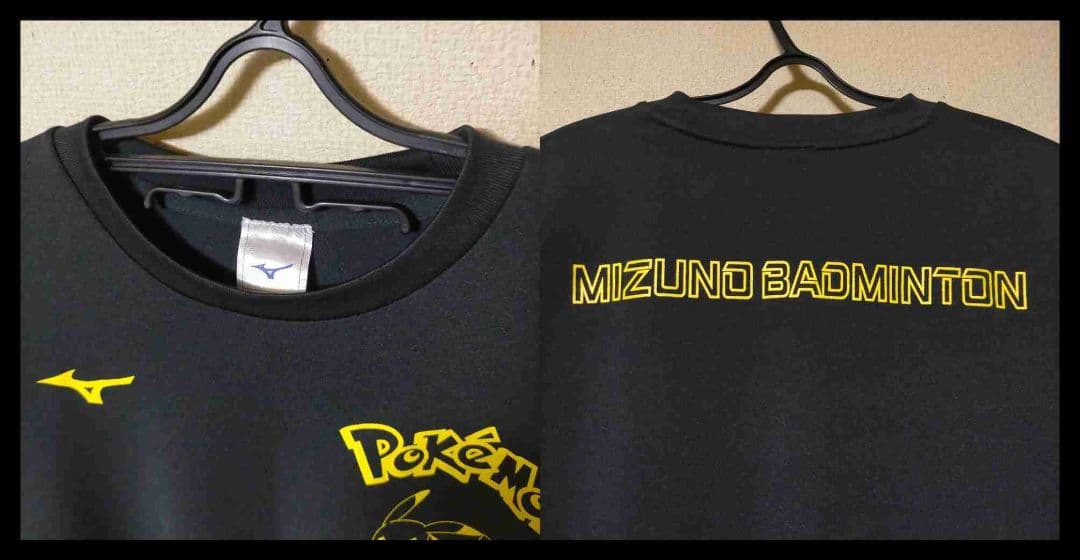 ミズノ MIZUNO ポケモン ピカチュウ ロンT 長袖 Tシャツ バドミントン