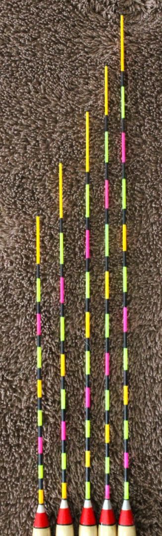 ヘラ浮き パイプトップ５本セット(レッドＳ) 新品未使用