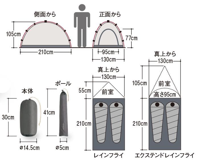 モンベル ステラリッジ２