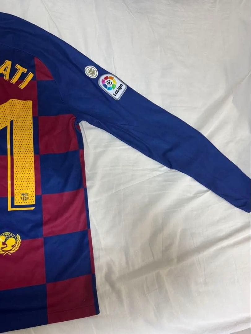 FCバルセロナ アンスファティ正規品シーズンオーセンティック長袖ユニフォーム