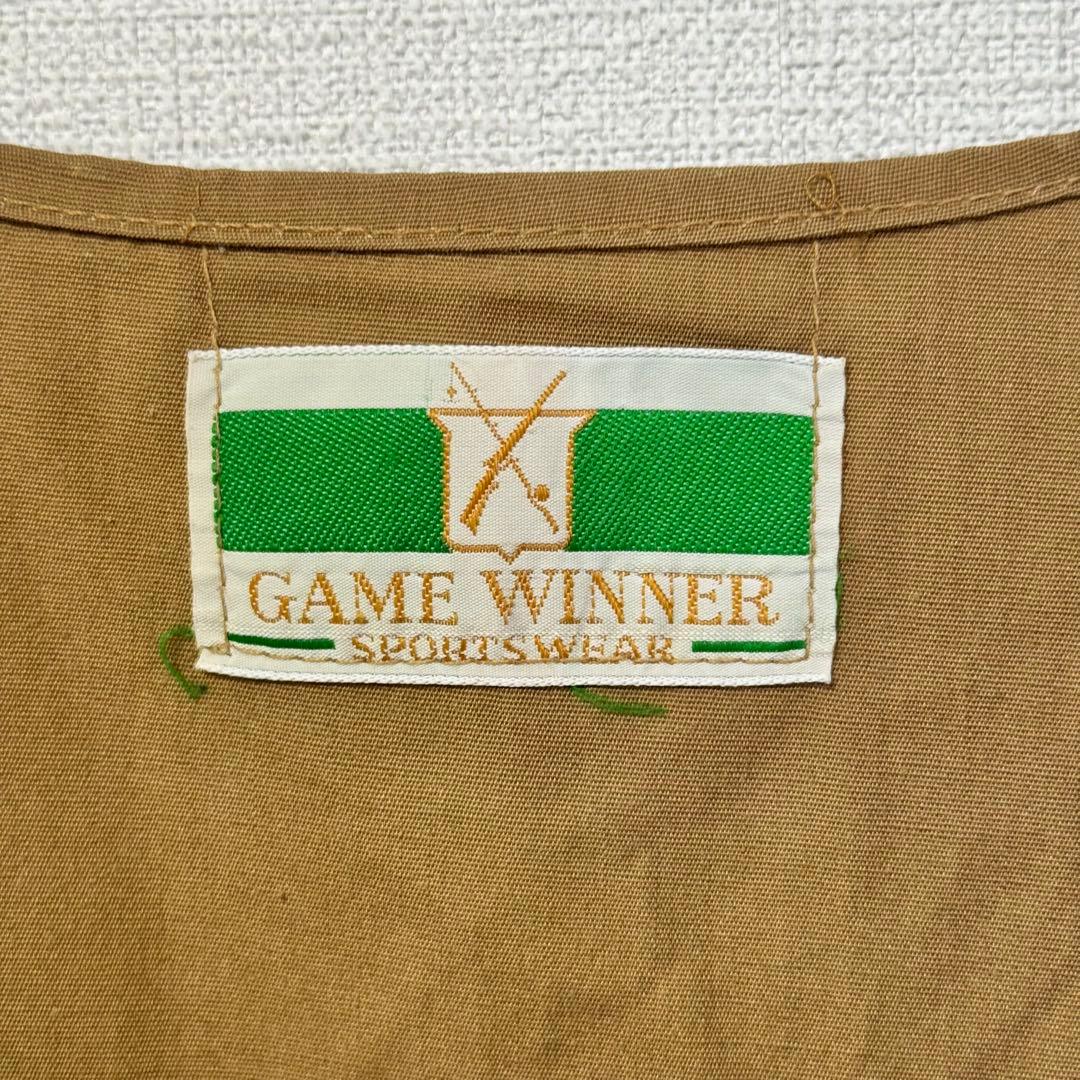 80s ヴィンテージ GAME WINNER ハンティングベスト 切り替え