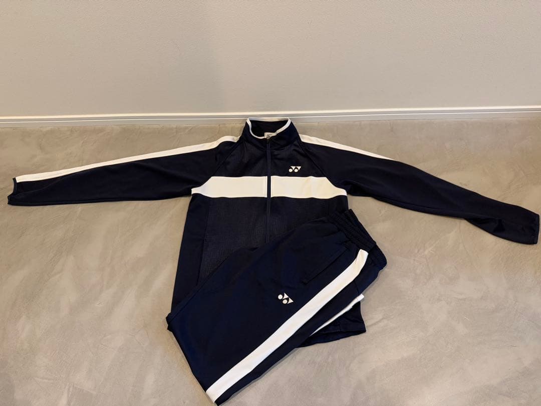 YONEX ウォームアップ　ジャージセット ネイビー/ホワイト
