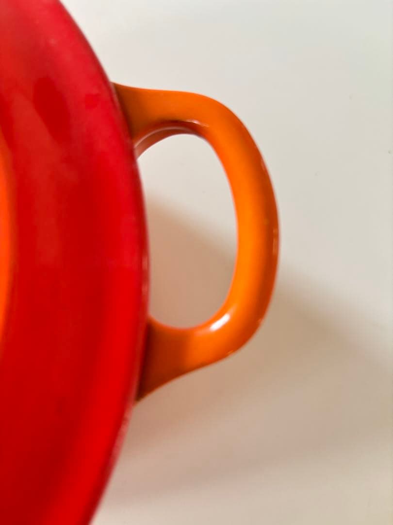 【最終お値下げ】LE CREUSET オレンジ ホーロー鍋 20cm