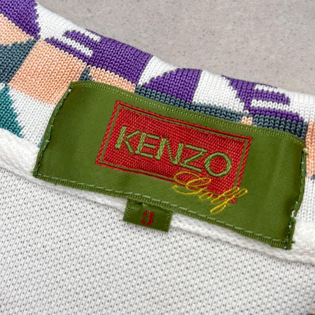 日本製 KENZO GOLF ケンゾーゴルフ 半袖ポロシャツ 3 L相当