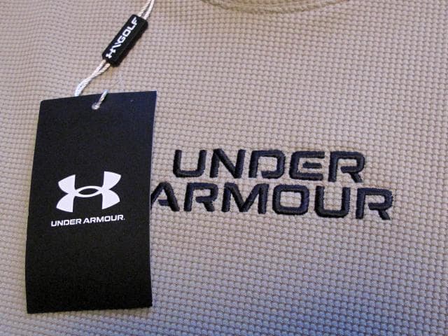 UNDER ARMOUR ゴルフ用モックネックシャツ XL ワッフル素材