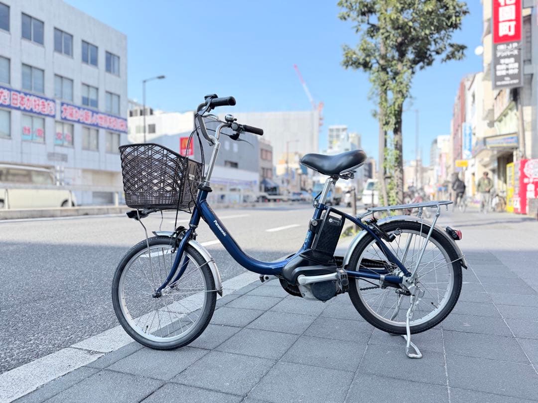 大阪府　Panasonic 電動アシスト自転車 ネイビー　20インチ