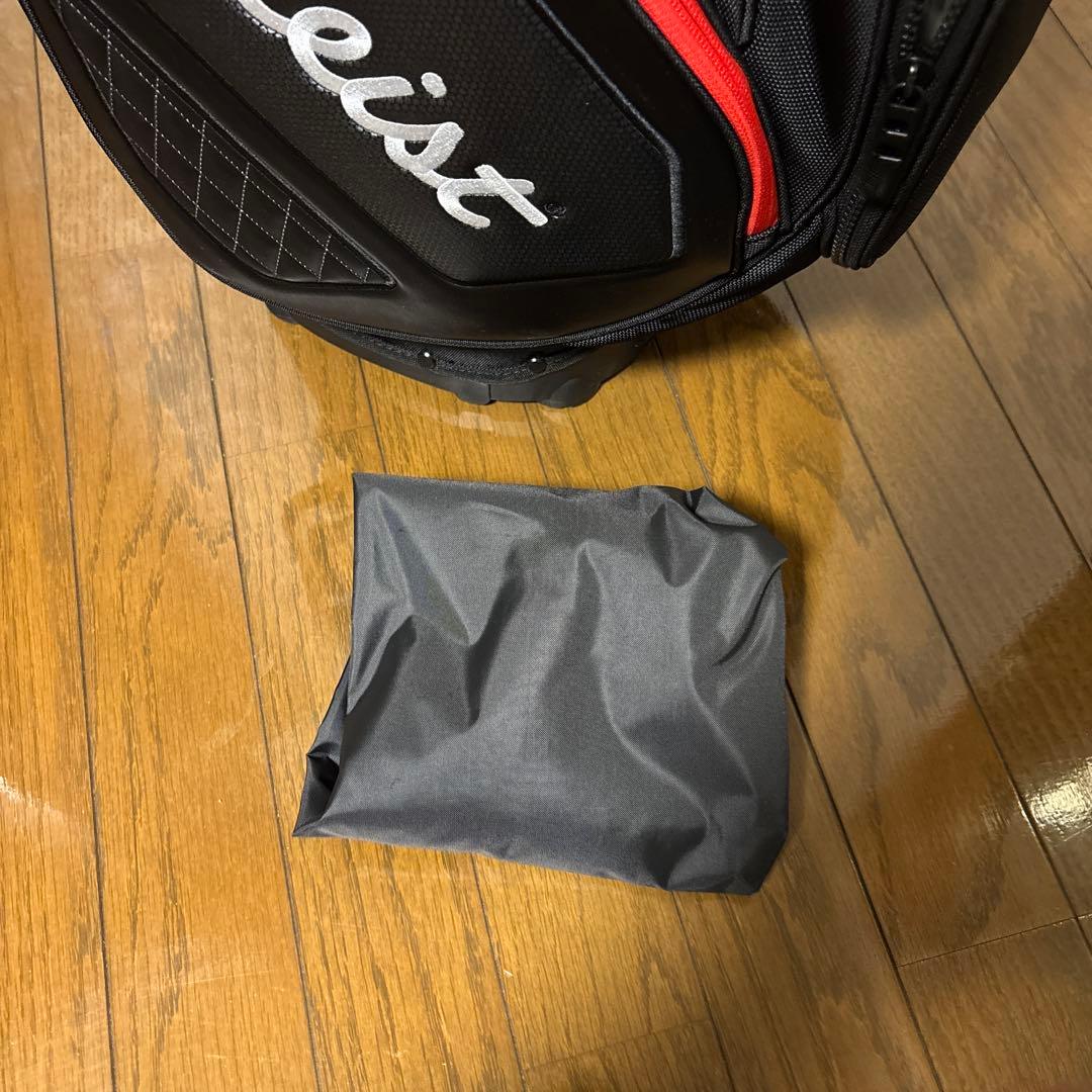 Titleistタイトリスト プレミアムスタンドキャディバッグ ブラック/レッド