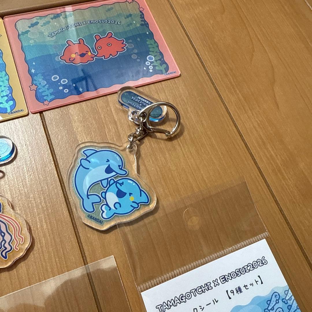 新品　たまごっち×江ノ島水族館　アクリルカード＆キーホルダー＆スタンド＆シール