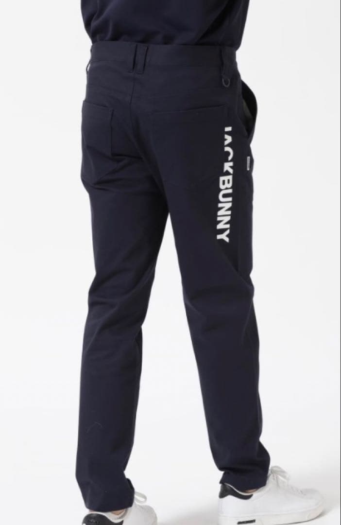 新品 パーリーゲイツ ジャックバニー 2WAYストレッチパンツ(5)サイズL/紺