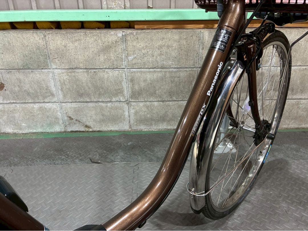 №8757電動自転車パナソニック ビビDX 26インチ ブラウン