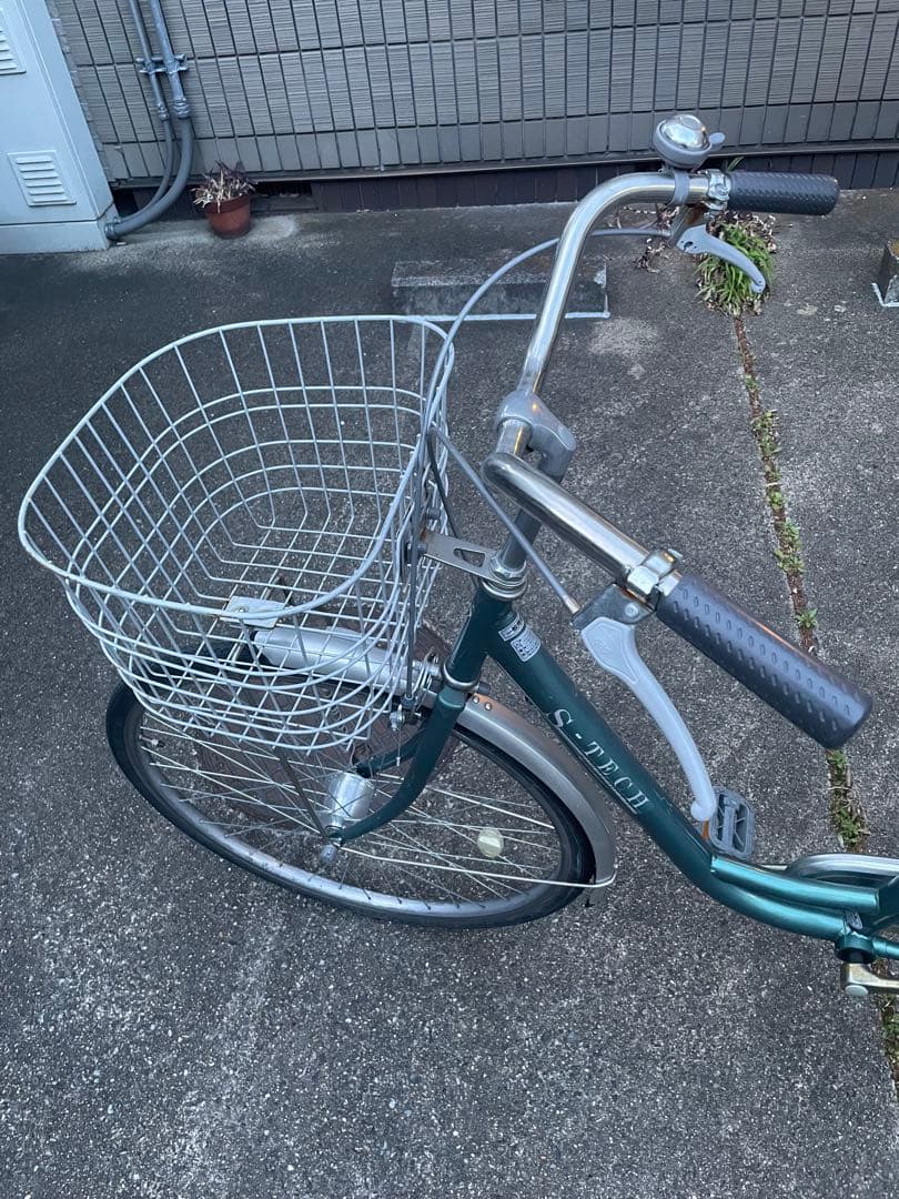 S-TECH シティサイクル グリーン 26インチ