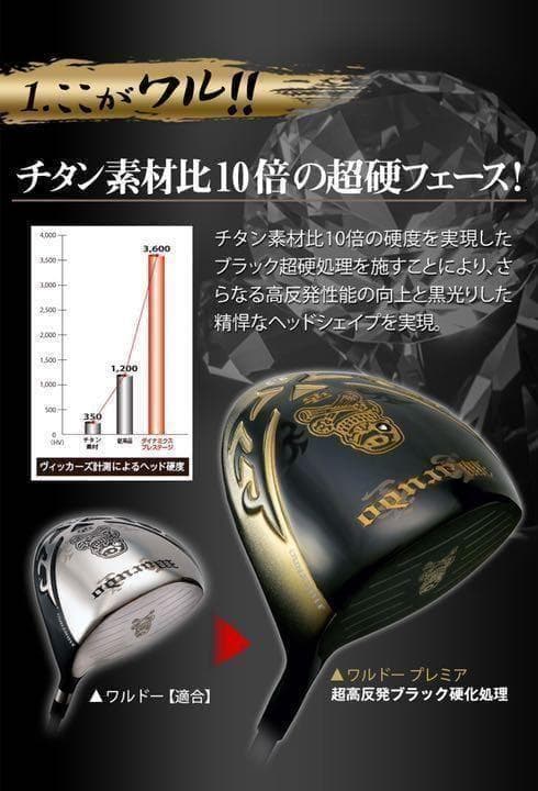 唯一無二のドクロ輝く世界最強高反発の飛び☆ ダイナゴルフ 悪童 ワルド プレミア