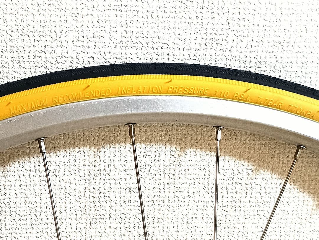 ロードバイク完組ホイール・タイヤ・チューブ 2本セット