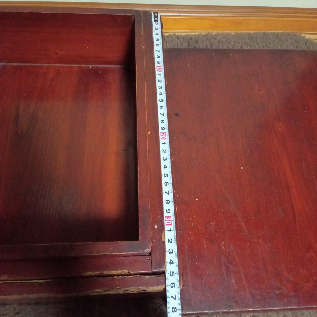 アンティーク　古道具　蓋付き入れ子箱3組　E−143
