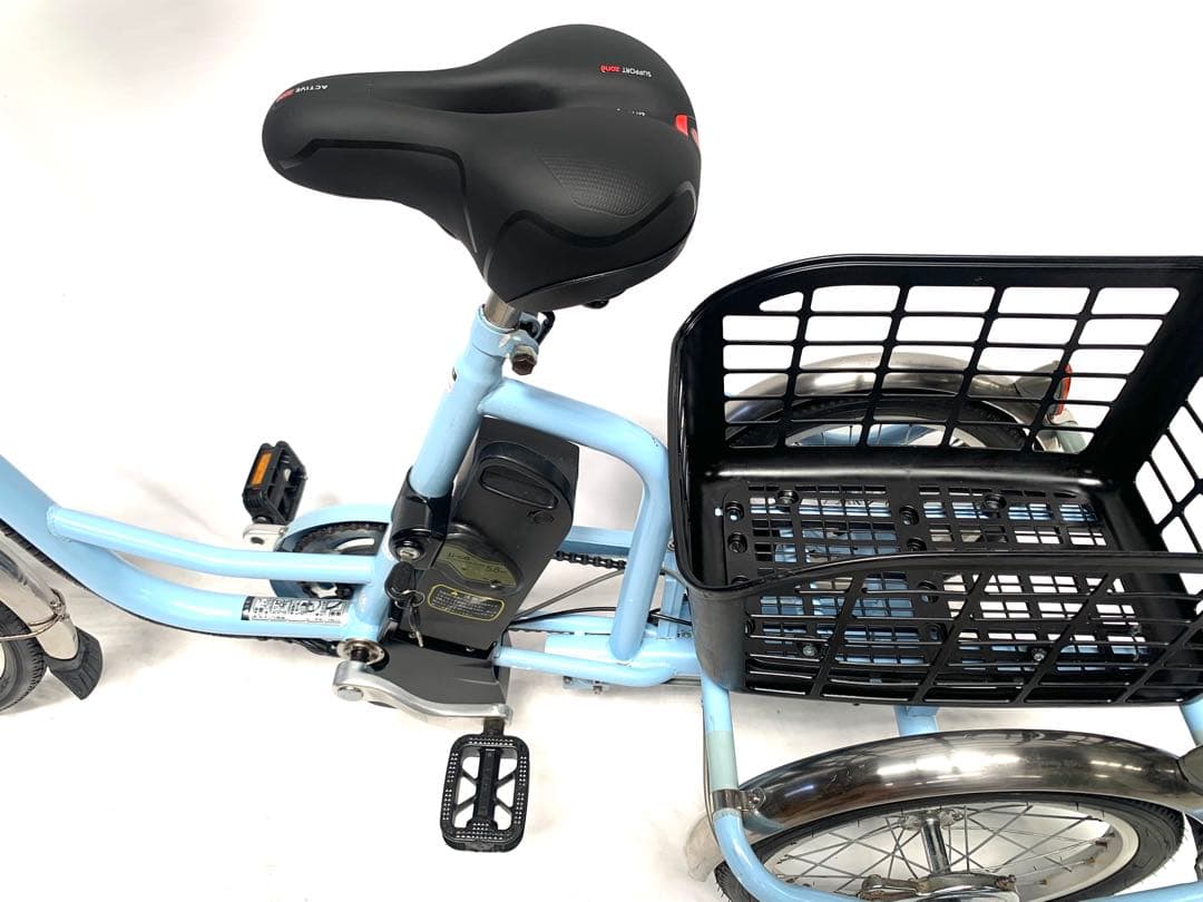 【即乘】送料無料 電動アシスト三輪自転車 新品バッテリセル10Ah 動作確認済