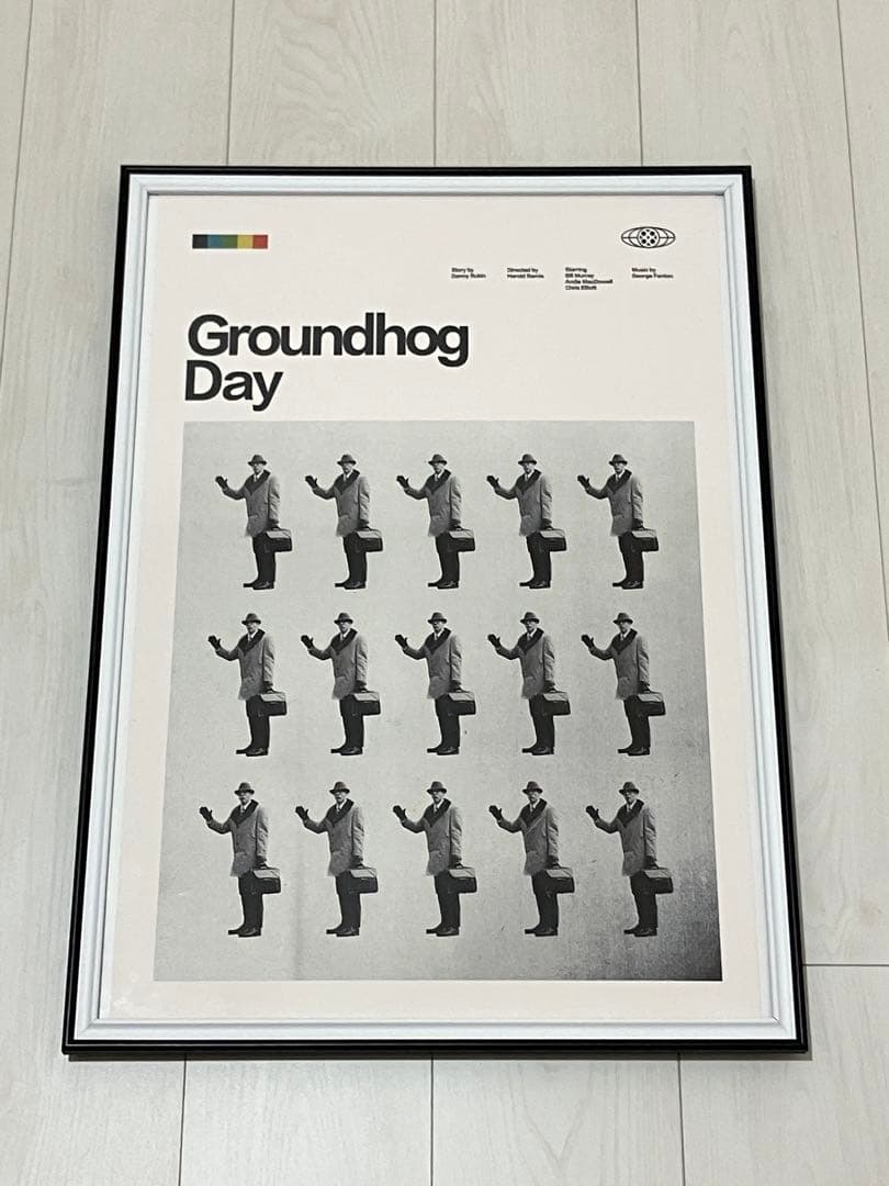 【額縁付き】 映画 グラウンドホッグデー A2 ポスター オシャレ部屋