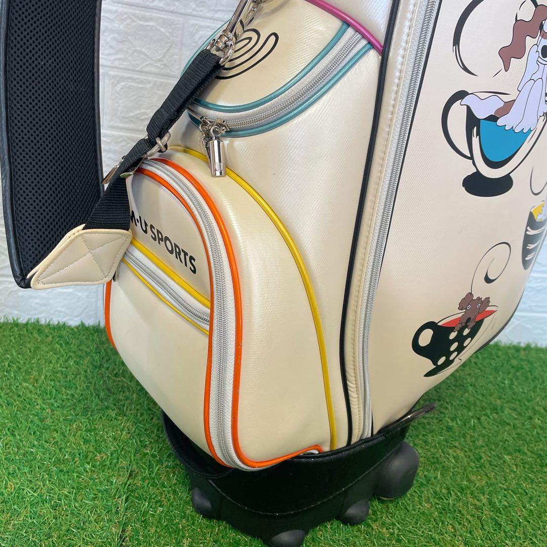 訳あり　特価　M.U SPORTS エムユースポーツ　ゴルフバッグ　中古品