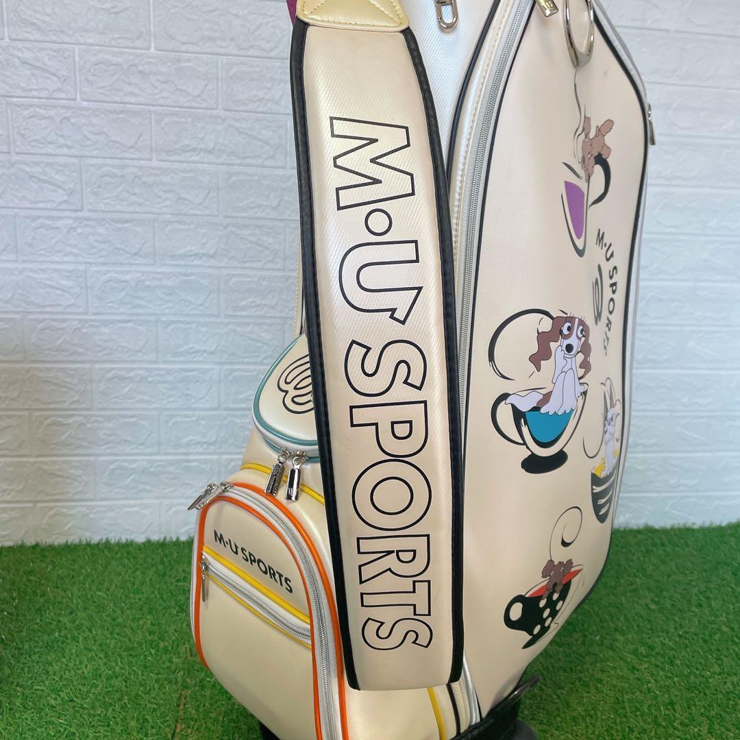訳あり　特価　M.U SPORTS エムユースポーツ　ゴルフバッグ　中古品