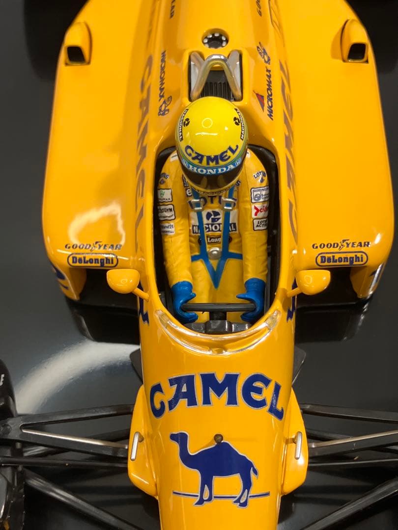 【タバコロゴ】ミニチャンプス 1/18 ロータスホンダ 99T A.セナ 美品