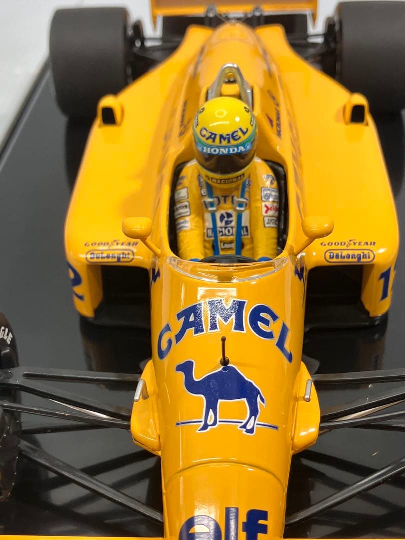【タバコロゴ】ミニチャンプス 1/18 ロータスホンダ 99T A.セナ 美品