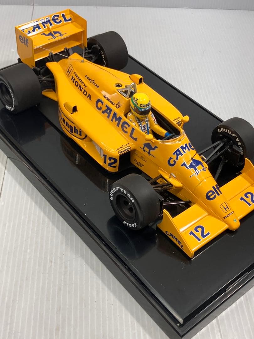 【タバコロゴ】ミニチャンプス 1/18 ロータスホンダ 99T A.セナ 美品