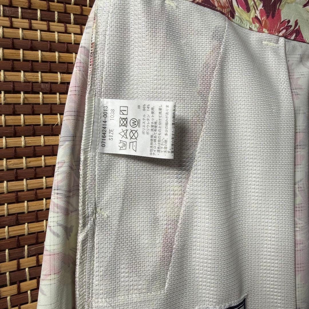 【ZOY】花柄ショートパンツ38 上品丈 ゴルフ 速乾UV ストレッチ
