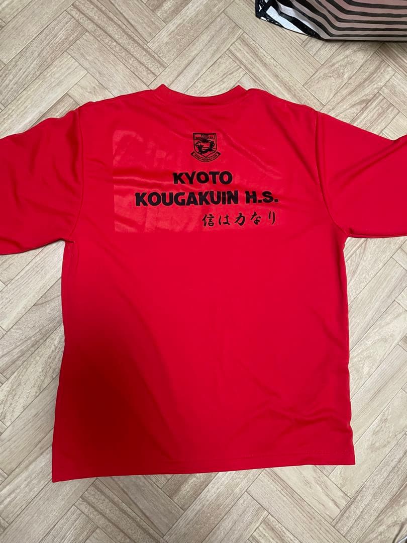 京都工学院　伏見工業　ラグビーロングTシャツ赤