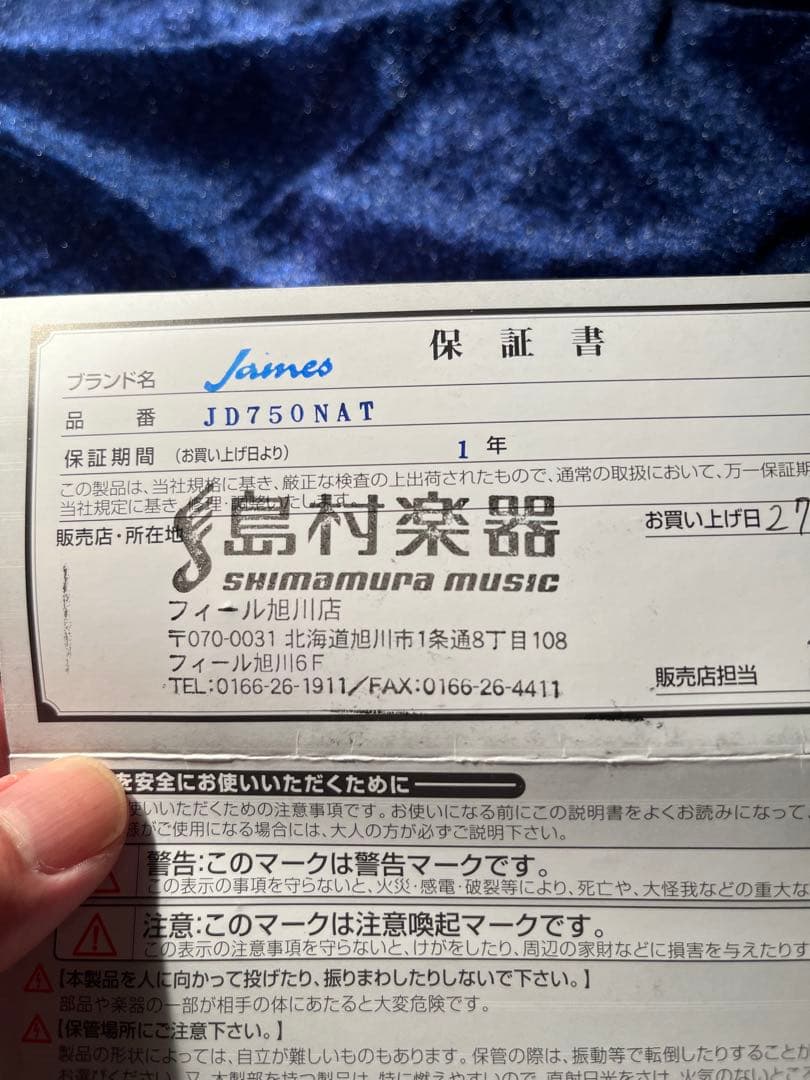 2015 james JD750 ジェームス　アコギ　ハードケース付き