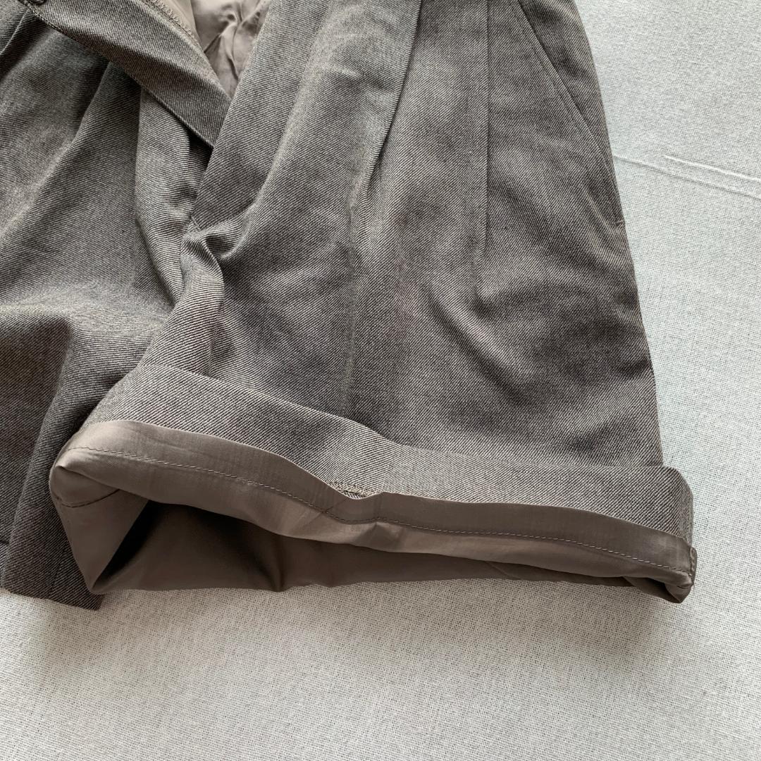 新品同様　パーリーゲイツ　ショートウールパンツ　M　撥水加工　ゴルフ