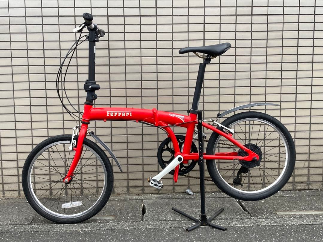 フェラーリ FERRARI 20インチ折りたたみ自転車 外装7段 GICジック製
