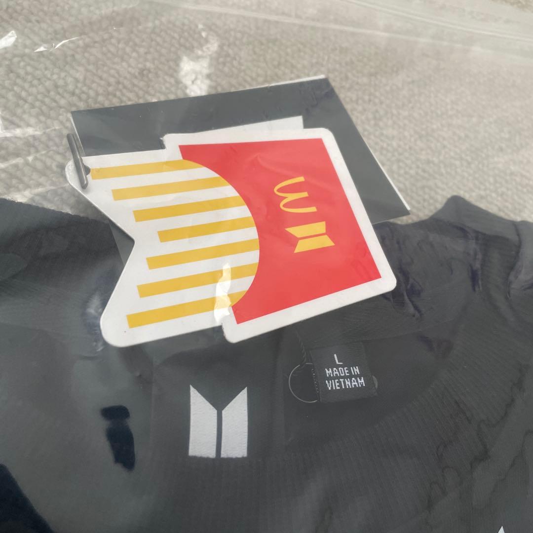 BTS マクドナルドロゴ Tシャツ Lサイズ&ポーチセット　黒