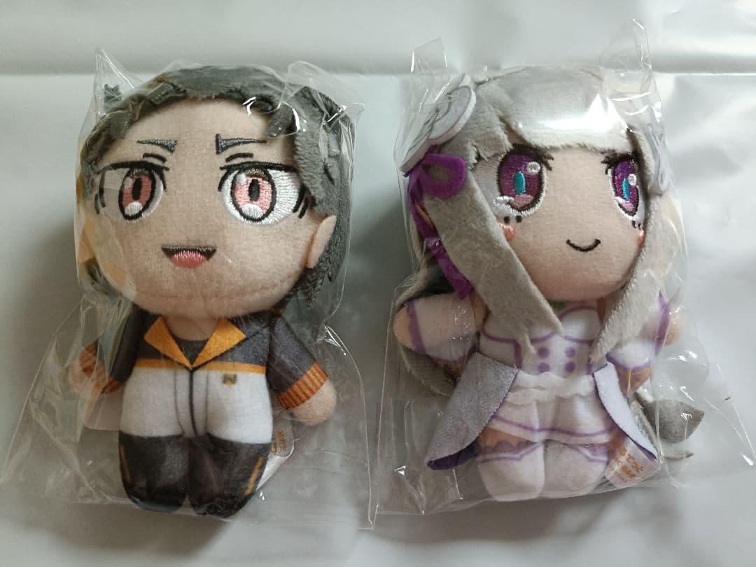 【新品】Re:ゼロから始める異世界生活 スバル＆エミリア ぬいぐるみ　2点セット
