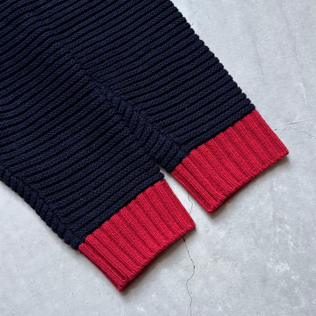   GOLF ハイネックニットセーター ロゴ刺繍 M