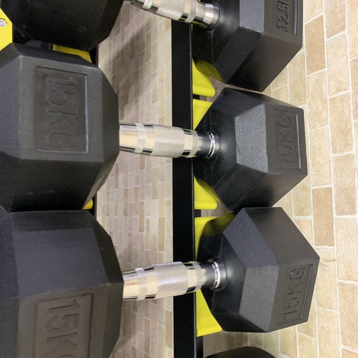 ラバーヘックス  ダンベル　　25kg 2個