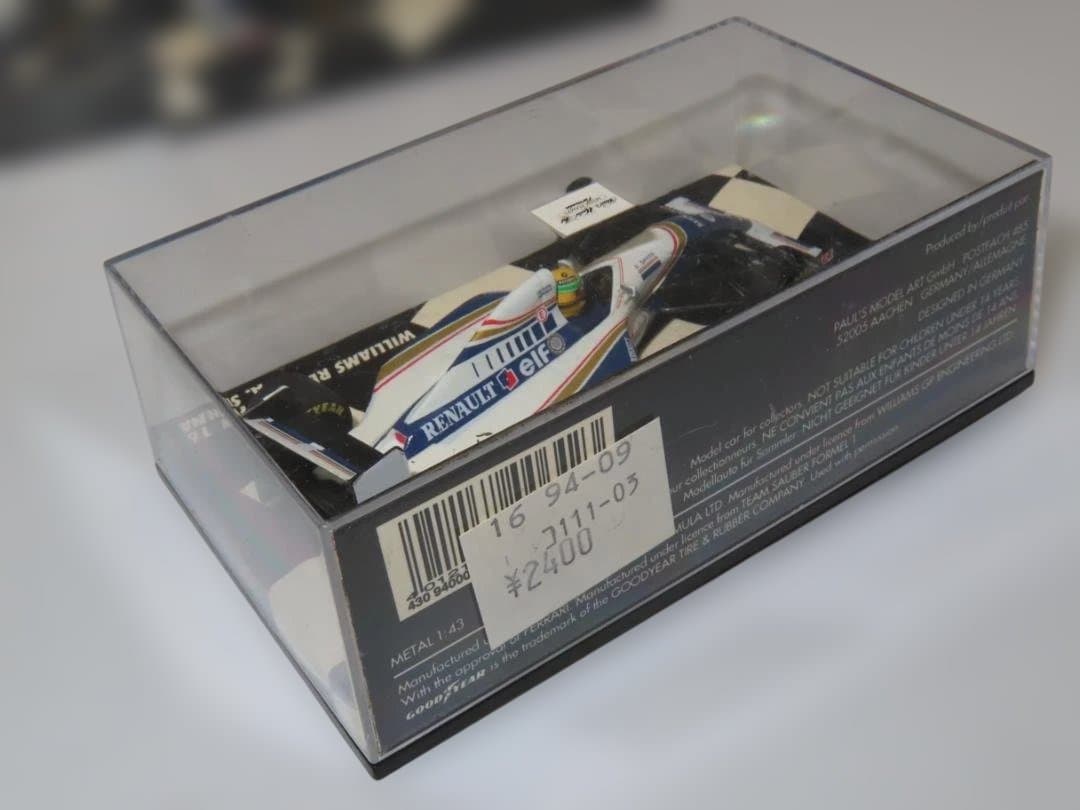 ミニチャンプス 1/43 ウィリアムズ・ルノー FW16 アイルトン・セナ