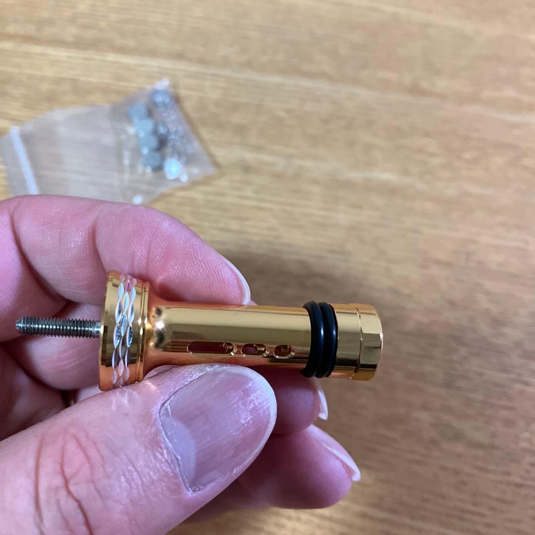 美品　ダイワ　6角軸用　ゴメクサス100mm ダブルハンドル　スタンド　セット①