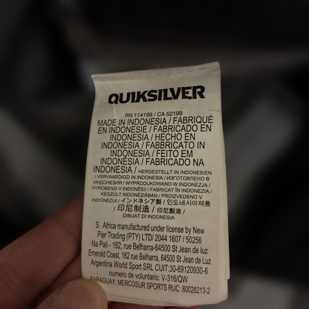 QUIKSILVER スノーボードウェア M 黒/オレンジ