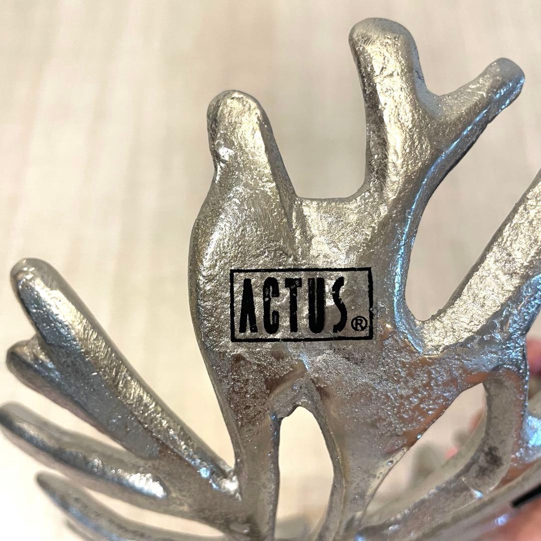 【美品】ACTUS アクタス メタルボウルセット アルミ製 オブジェ 置物