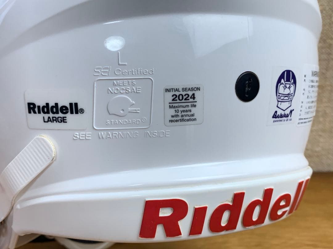 良品 Riddell アメフトヘルメット Spd Clsc Icon ホワイト