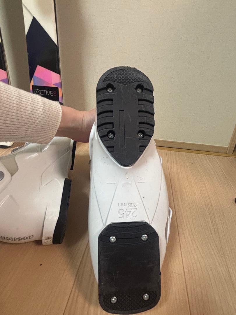 レディーススキー4点DYNASTAR板148cmビンディングブーツポール24.5