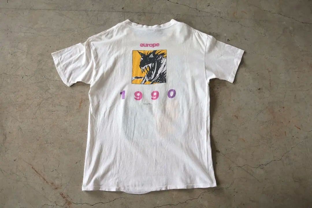 90'S ヴィンテージ ローリングストーンズ ツアーTシャツ 白 XLヨーロッパ